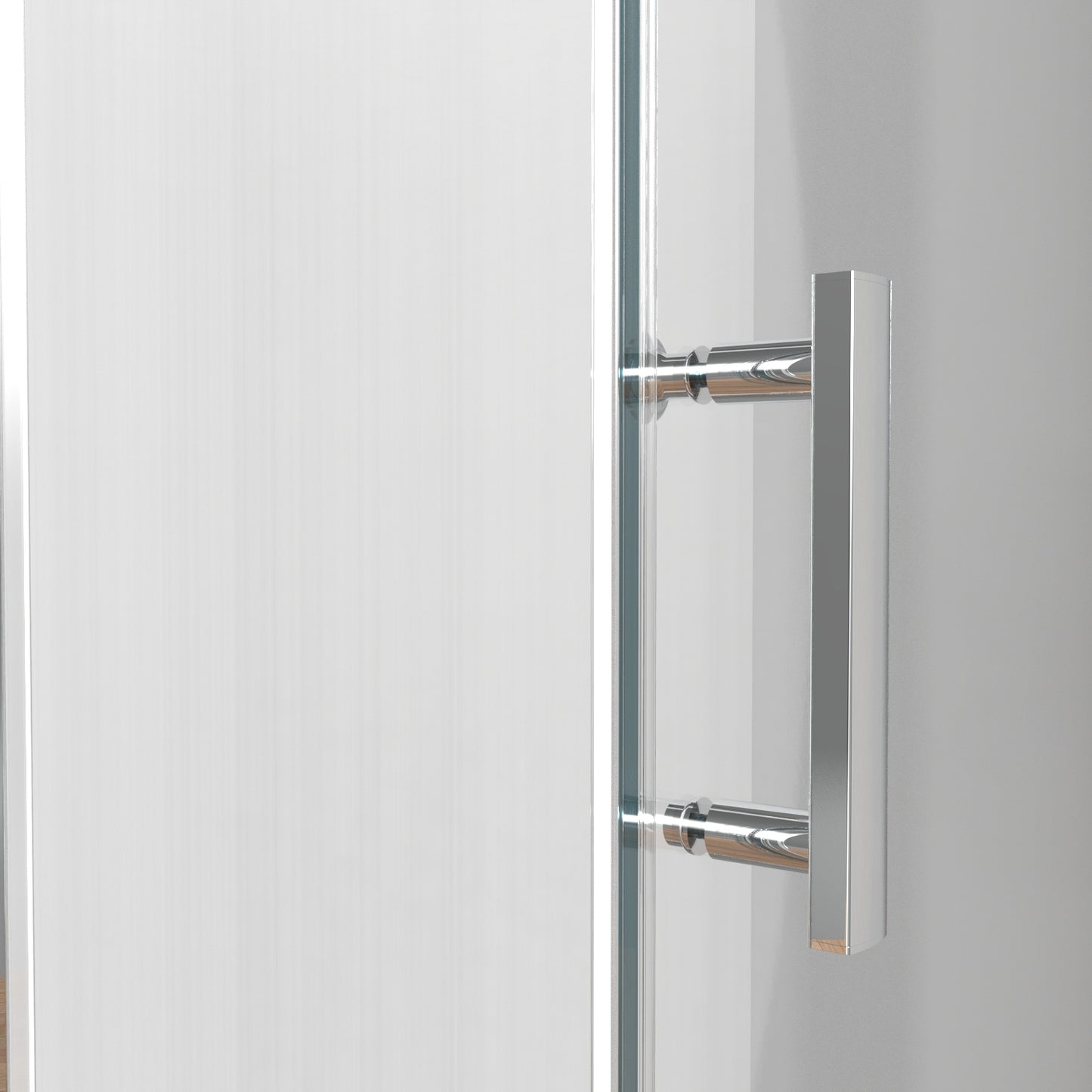 Nischentür Pendel-/Schwingtür, ESG mit NANO Beschichtung Höhe 185 cm für U-Form Duschwand