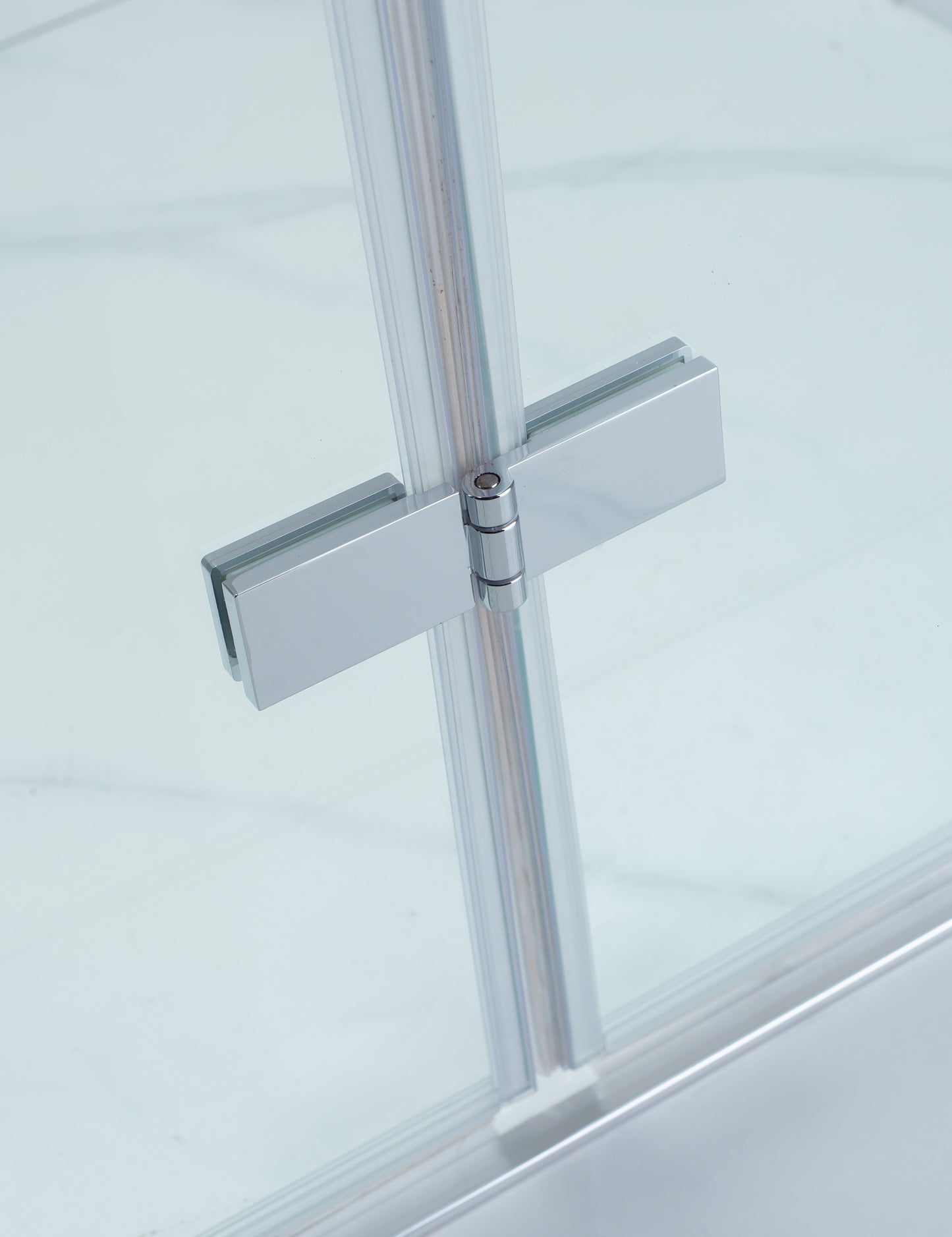 Duschwand Glaswand Duschabtrennung Walk In Duschkabine faltbar / drehbar H185cm