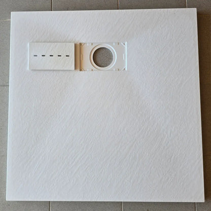 Duschtasse, 80x80cm, 90x90cm usw. 3cm Dicke, Duschwanne, schneidbar, mit Ablaufgarnitur