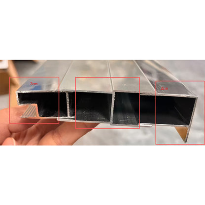 Aluminium-Verlängerungsprofil – Gesamte Verlängerung 4 cm