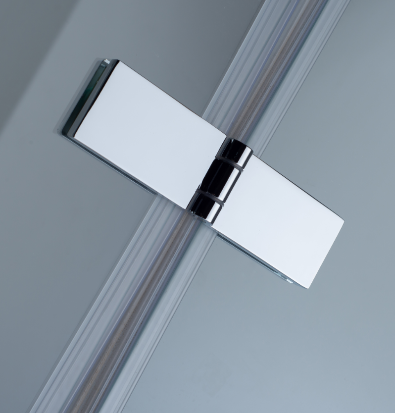 Duschkabine Falttür, Eckeinstieg, 6 mm Nano ESG-Sicherheitsglas, Höhe 185 cm