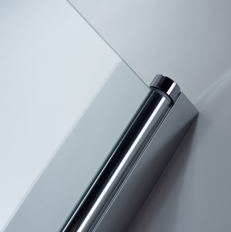 Duschkabine Falttür, Eckeinstieg, 6 mm Nano ESG-Sicherheitsglas, Höhe 185 cm
