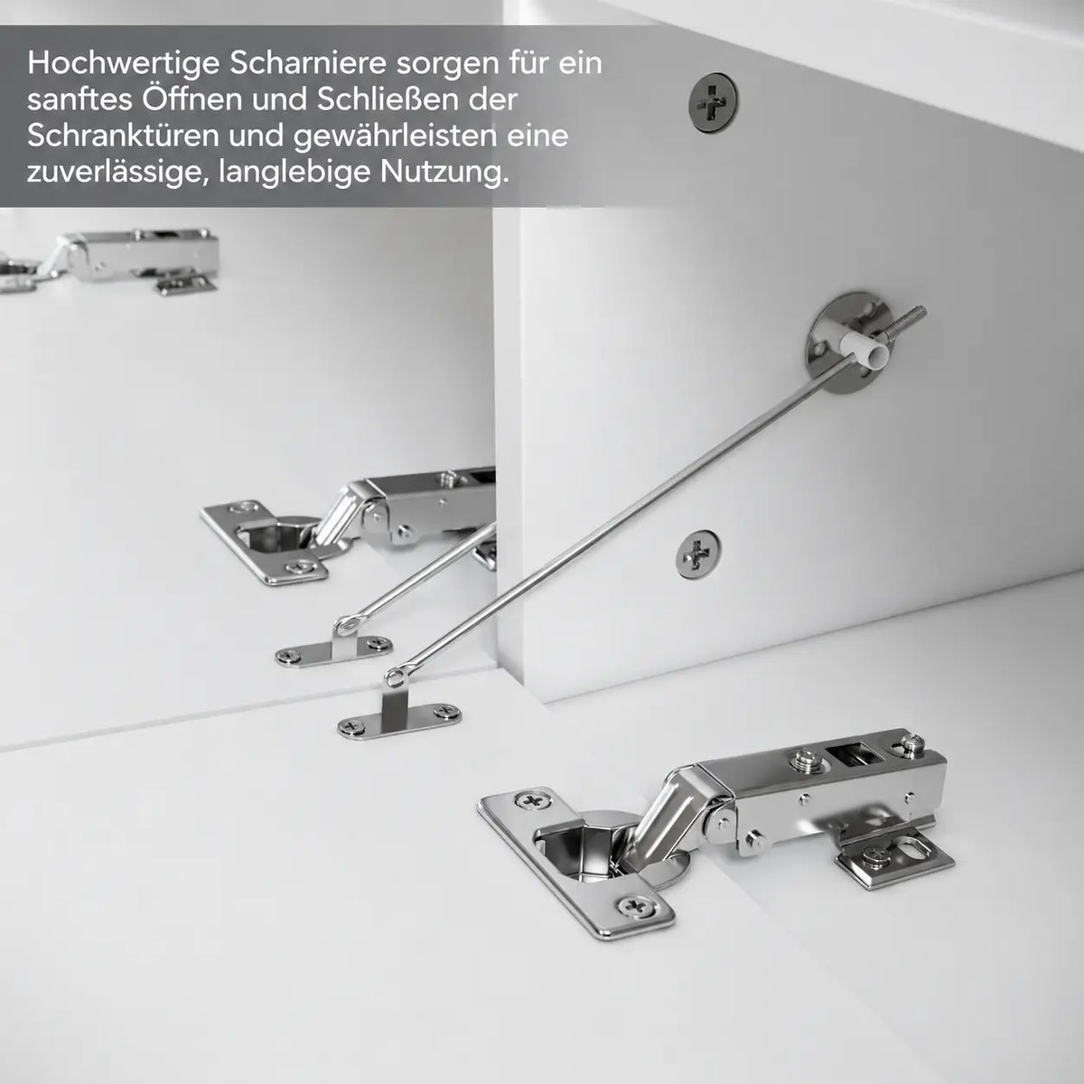 TV-Schrank Hochglanz Weiß mit LED-Beleuchtung, Moderner Fernsehtisch mit Stauraum, TV-Lowboard mit Fernbedienung, 120 cm