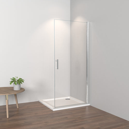 Duschwand Glaswand Duschabtrennung Walk In Duschkabine drehbar H185cm