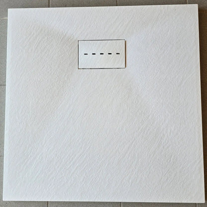 Duschtasse, 80x80cm, 90x90cm usw. 3cm Dicke, Duschwanne, schneidbar, mit Ablaufgarnitur