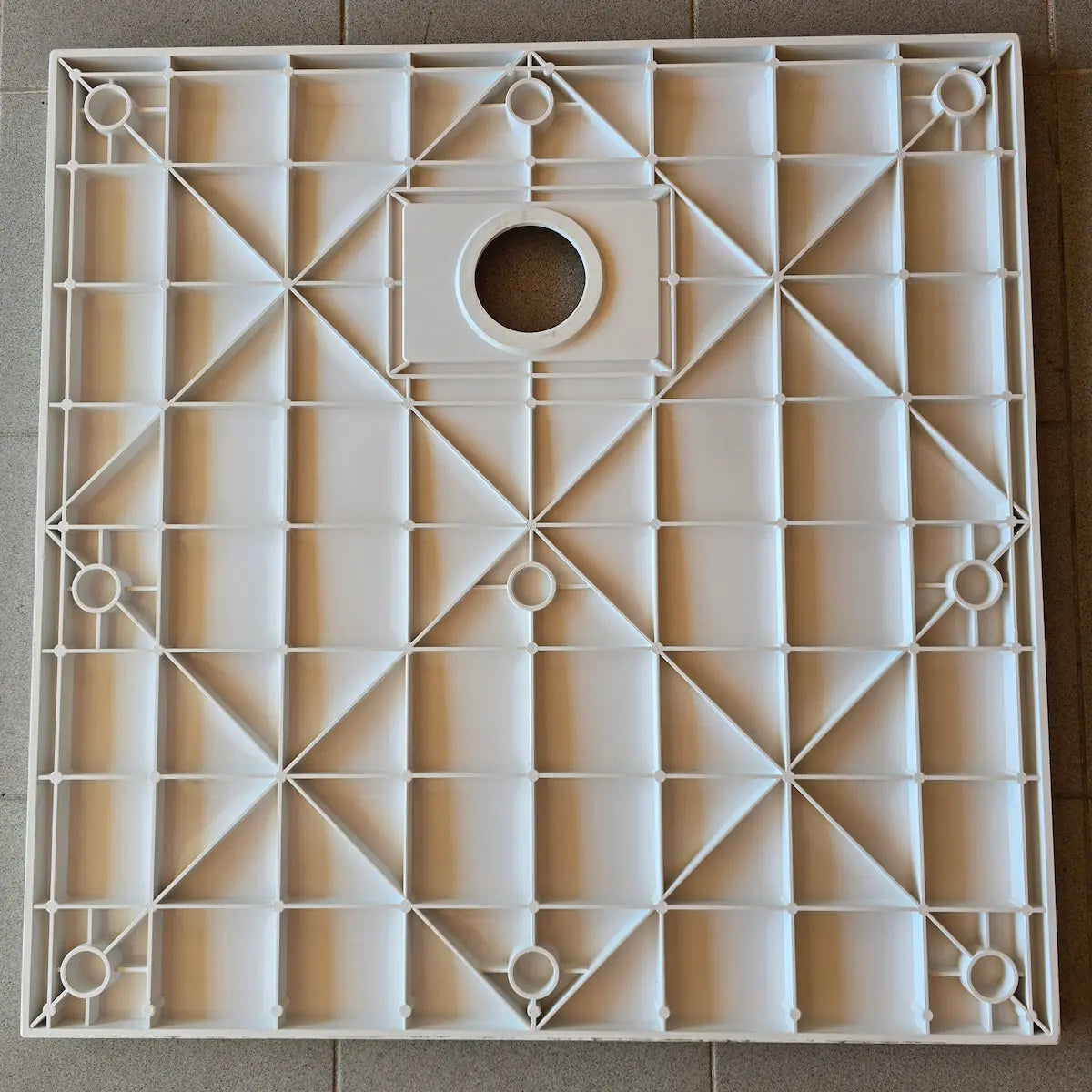 Duschtasse, 80x80cm, 90x90cm usw. 3cm Dicke, Duschwanne, schneidbar, mit Ablaufgarnitur
