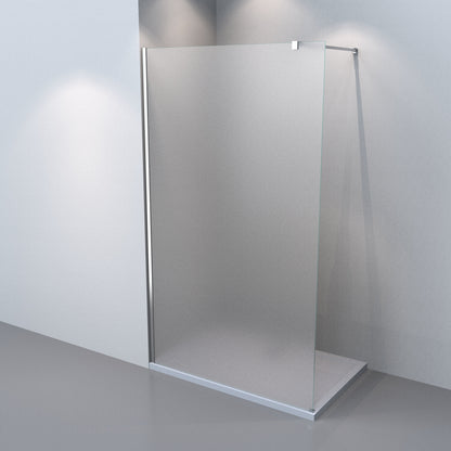 Duschwand, Glaswand 75 80 90 100 120 cm, H:200 cm, 8 mm Klarglas+Nanobeschichtung