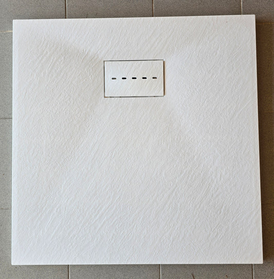 Duschtasse, 80x80cm, 90x90cm usw. 3cm Dicke, Duschwanne, schneidbar, mit Ablaufgarnitur