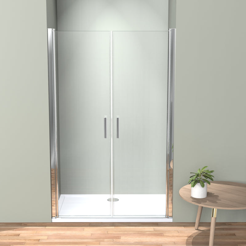 Nischentür Duschtür 70/80/90x185 cm Pendeltür  6mm ESG Nano Beschichtung Duschtrennwand Duschabtrennung