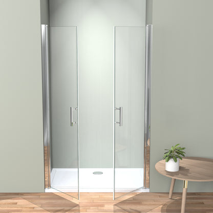 Nischentür Duschtür 70/80/90x185 cm Pendeltür  6mm ESG Nano Beschichtung Duschtrennwand Duschabtrennung