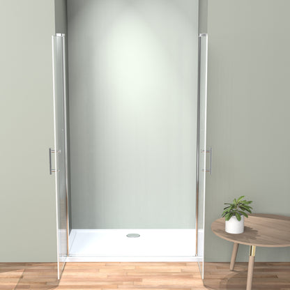 Nischentür Duschtür 70/80/90x185 cm Pendeltür  6mm ESG Nano Beschichtung Duschtrennwand Duschabtrennung