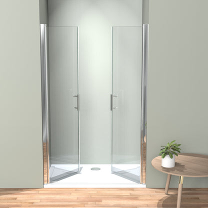 Nischentür Duschtür 70/80/90x185 cm Pendeltür  6mm ESG Nano Beschichtung Duschtrennwand Duschabtrennung