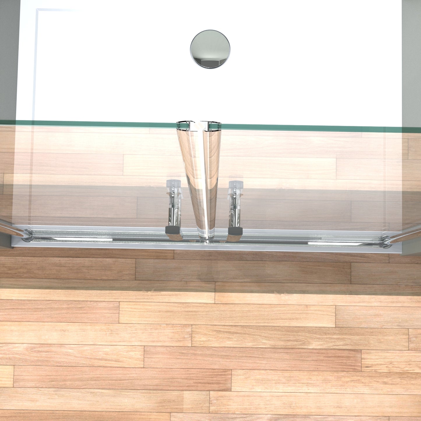 Nischentür Duschtür 70/80/90x185 cm Pendeltür  6mm ESG Nano Beschichtung Duschtrennwand Duschabtrennung