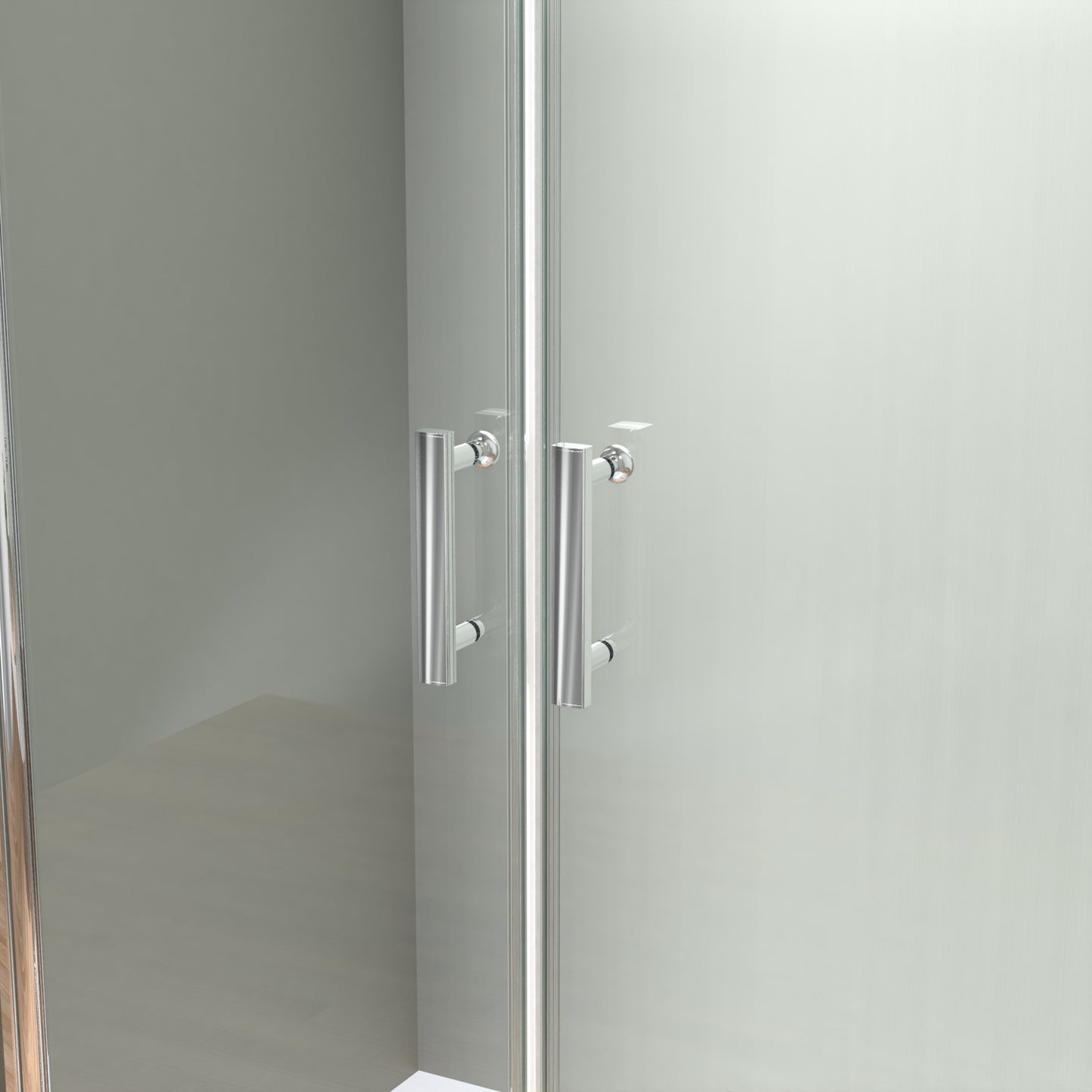 Nischentür Duschtür 70/80/90x185 cm Pendeltür  6mm ESG Nano Beschichtung Duschtrennwand Duschabtrennung