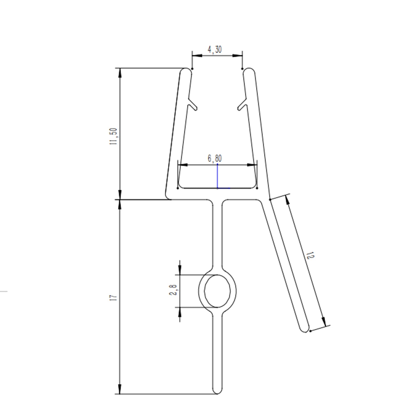 Duschdichtung Ersatzdichtung Wasserabweiser Dichtprofil