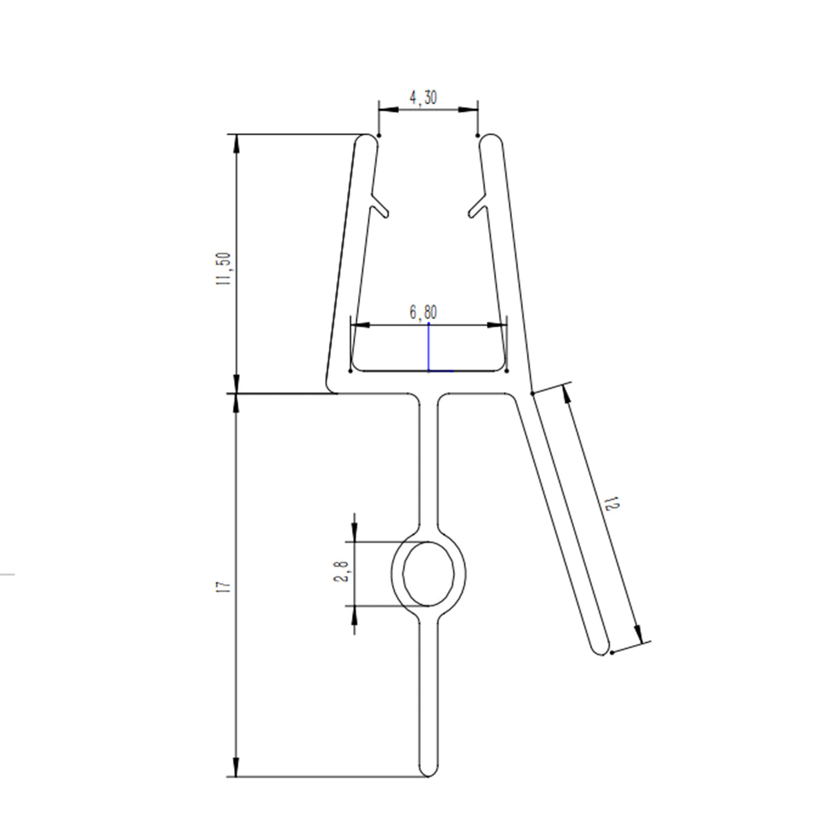 Duschdichtung Ersatzdichtung Wasserabweiser Dichtprofil