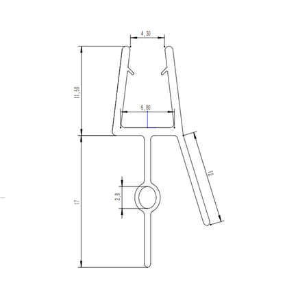 Duschdichtung Ersatzdichtung Wasserabweiser Dichtprofil