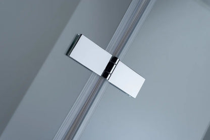 Duschkabine Falttür, Eckeinstieg, 6 mm Nano ESG-Sicherheitsglas, Höhe 185 cm