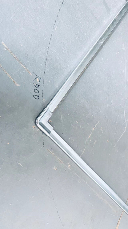 Duschkabine Falttür, Eckeinstieg, 6 mm Nano ESG-Sicherheitsglas, Höhe 185 cm