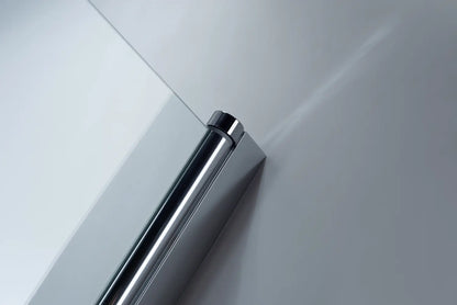 Duschkabine Falttür, Eckeinstieg, 6 mm Nano ESG-Sicherheitsglas, Höhe 185 cm