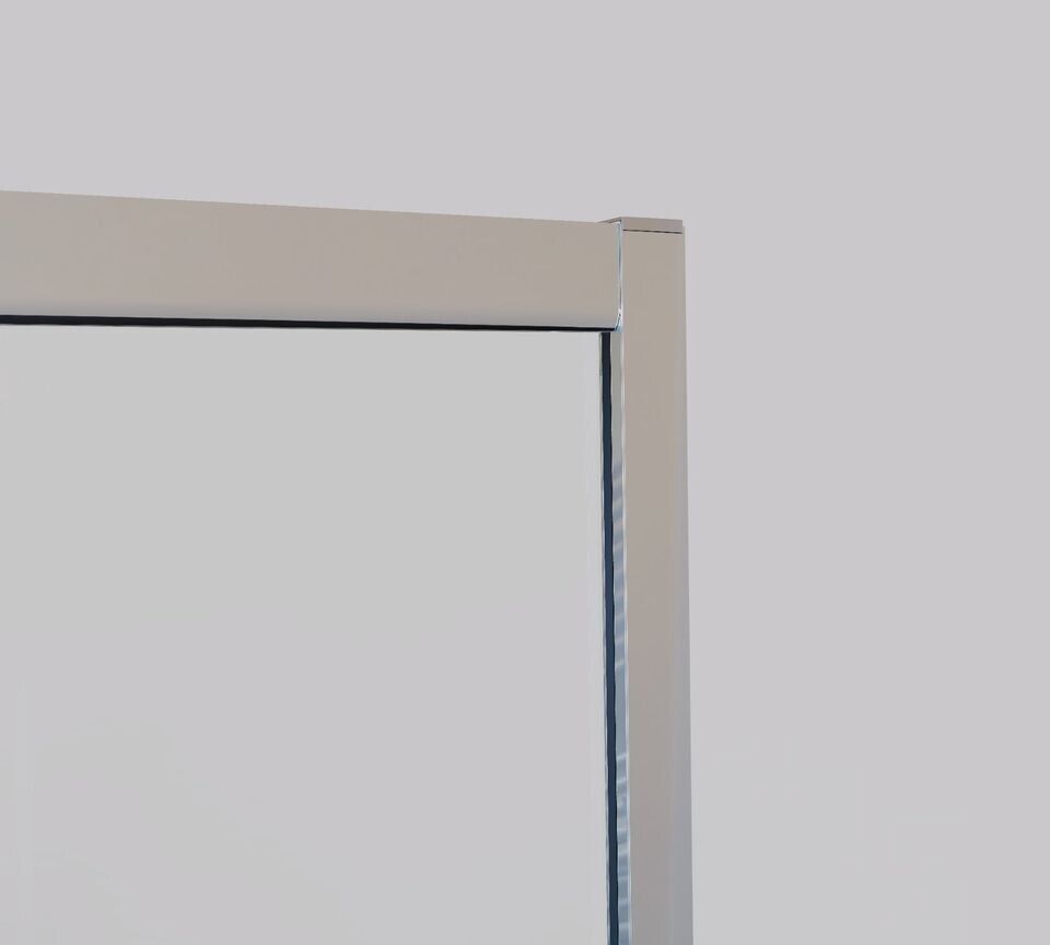 Duschkabine Schiebetür, 5mm Gläser, Eckeinstieg Höhe 185 cm