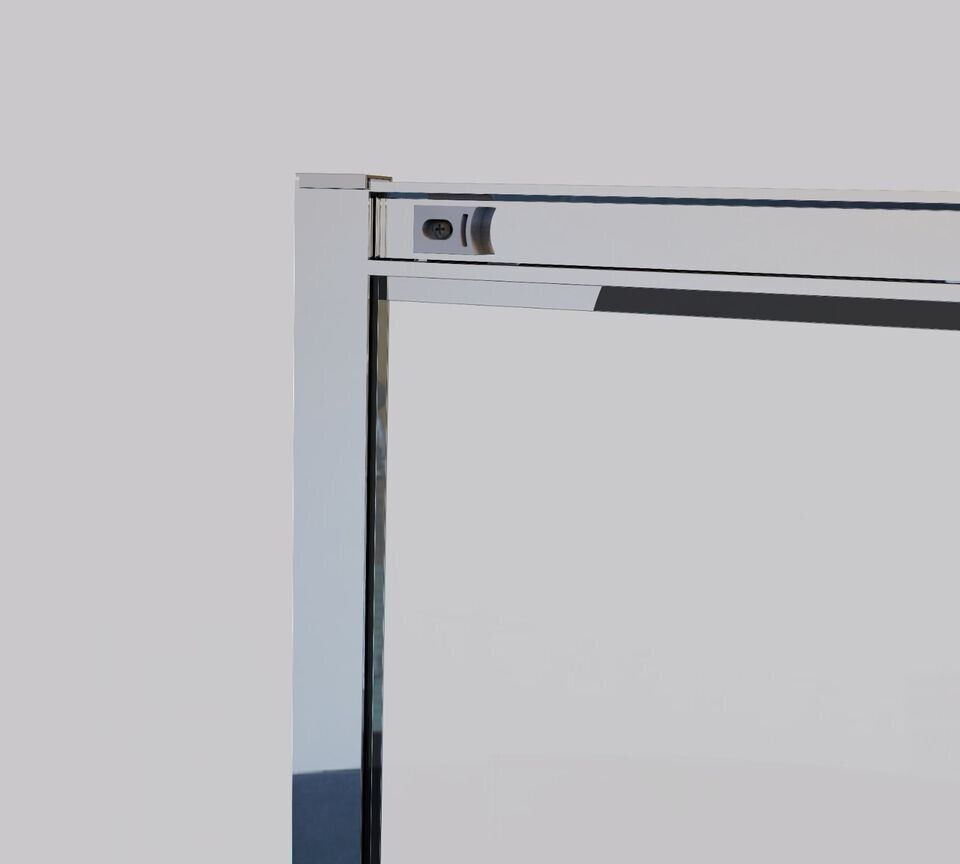 Duschkabine Schiebetür, 5mm Gläser, Eckeinstieg Höhe 185 cm