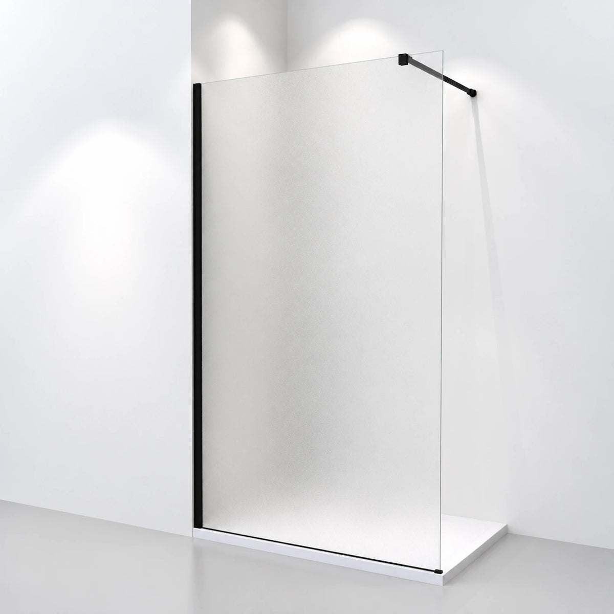 Duschwand, Glaswand 75 80 90 100 120 cm, H:200 cm, 8 mm Klarglas+Nanobeschichtung