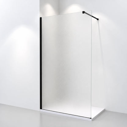 Duschwand, Glaswand 75 80 90 100 120 cm, H:200 cm, 8 mm Klarglas+Nanobeschichtung