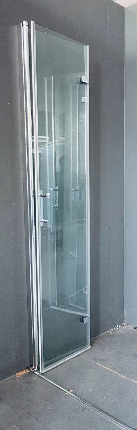 Duschwand Glaswand Duschabtrennung Walk In, Nanobeschichtung faltbar / drehbar H185cm